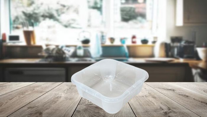 Квадратная пищевая миска объемом 6 литров